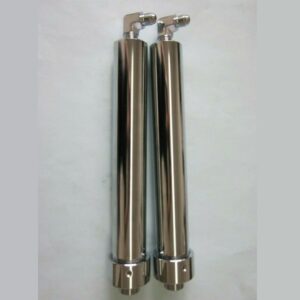 12″ Chrome Cylinders (FAT) with Elbows / 3/8″ Port / Lowrider Hydraulics